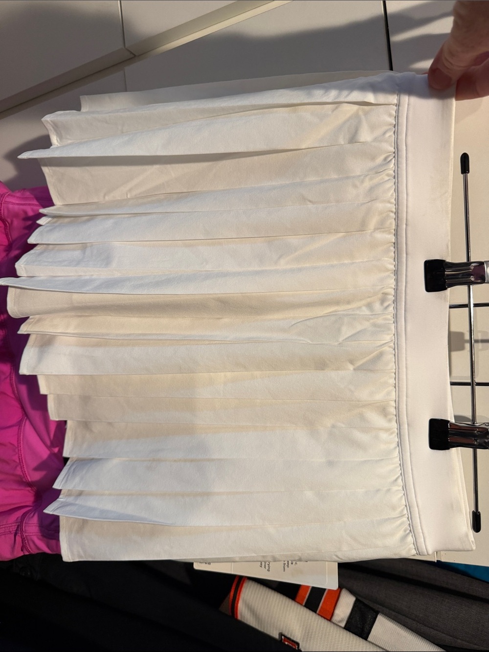 lululemon athletica White Pleated Mini Skirt